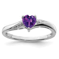 Sterling Silver Ladies' Amethyst Ring