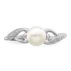 Sterling Silver Ladies FW Pearl Ring