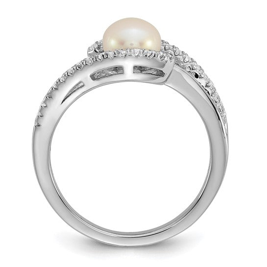 Sterling Silver FW Cultured Pearl Ring