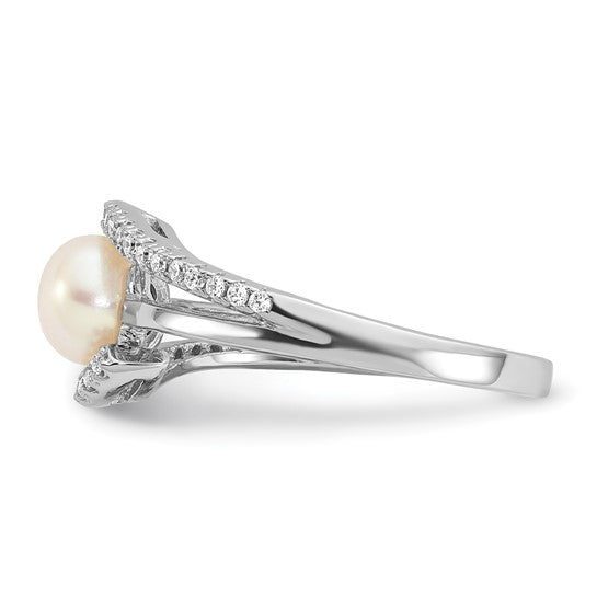 Sterling Silver FW Cultured Pearl Ring