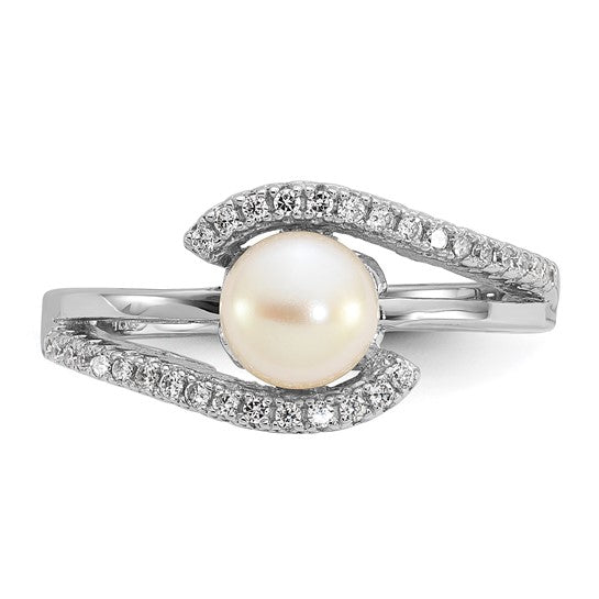 Sterling Silver FW Cultured Pearl Ring