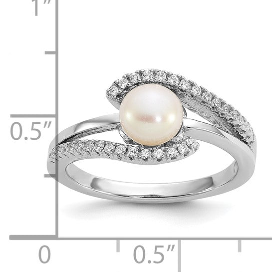 Sterling Silver FW Cultured Pearl Ring