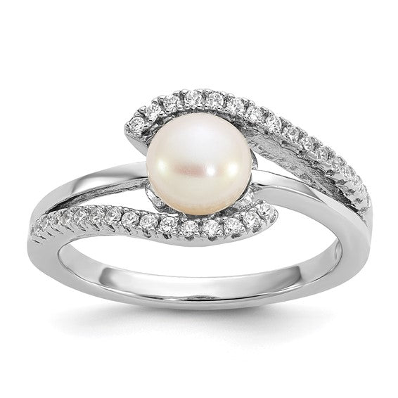 Sterling Silver FW Cultured Pearl Ring