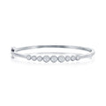 Sterling SIiver Round CZ Bangle