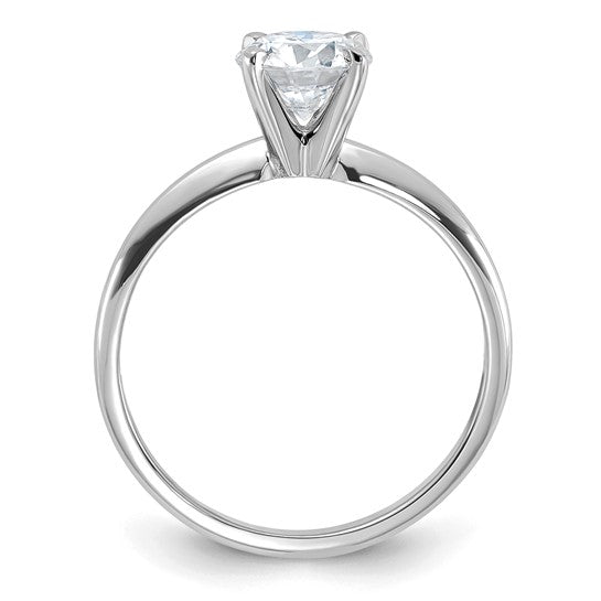 14KW Round Shape Natural Diamond Engagement Ring
