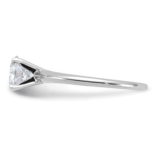 14KW Round Shape Natural Diamond Engagement Ring