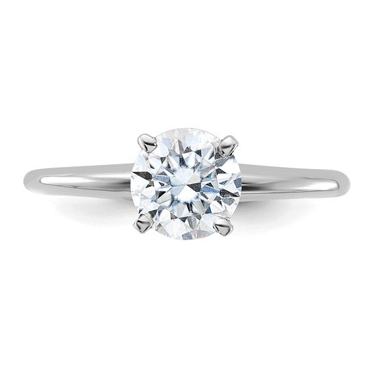 14KW Round Shape Natural Diamond Engagement Ring