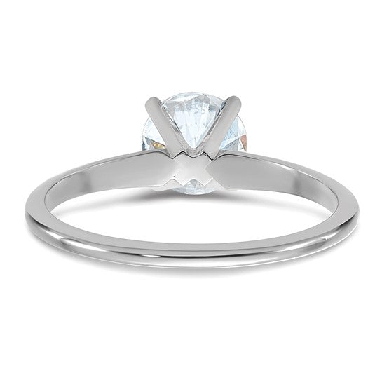 14KW Round Shape Natural Diamond Engagement Ring
