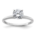 14KW Round Shape Natural Diamond Engagement Ring