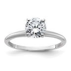 14KW Round Shape Natural Diamond Engagement Ring