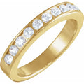 14KY Lab-Grown Diamond Channel Set Band